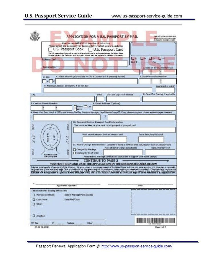 28 Passport Application Form Fillable In 2020 Passport 