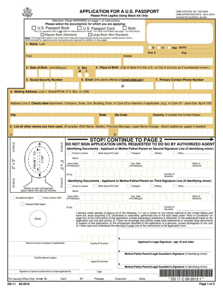 28 Us Passport Form Ds3053 In 2020 Passport Application