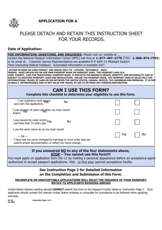 88 Passport Application Form Templates Free To Download In PDF