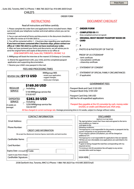 Child S U S Passport Renewal From Canada By Appointment Child s U s Passport Renewal From Canada By Appointment
