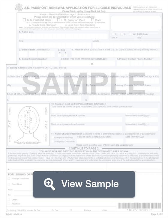 Download Form Ds 82 Form Ds 82 Passport Renewal 