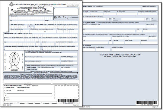 DS 82 Application For Passport Renewal By Mail