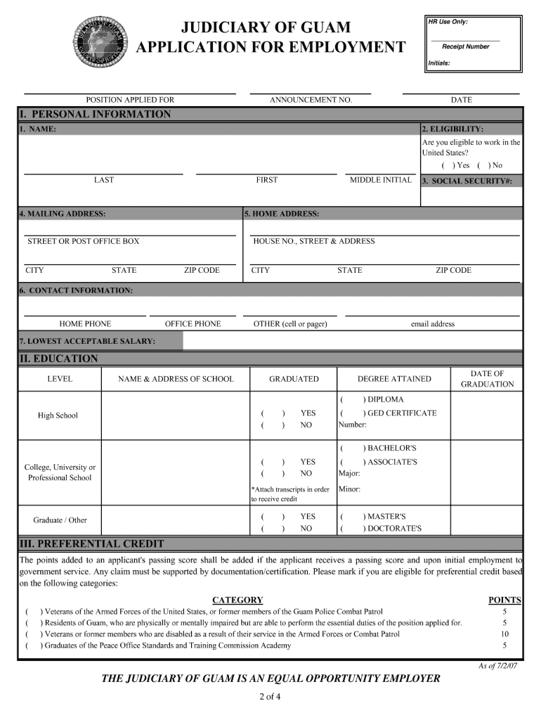 Guam Application Fill Online Printable Fillable Blank Guam Application Fill Online Printable Fillable Blank