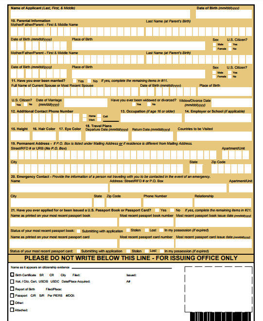 How To Apply For A US Passport Application United States How To Apply For A US Passport Application United States