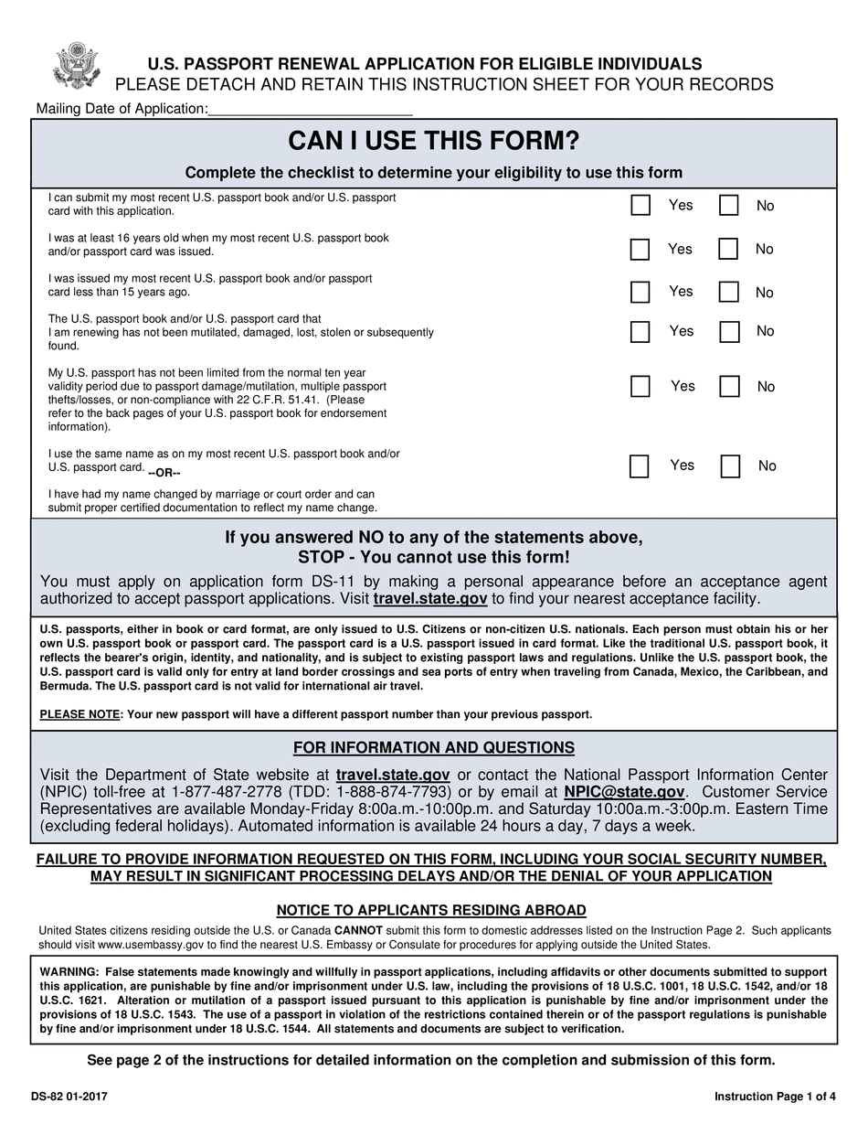 How To Fill US Passport Renewal Form You Calendars How To Fill US Passport Renewal Form You Calendars