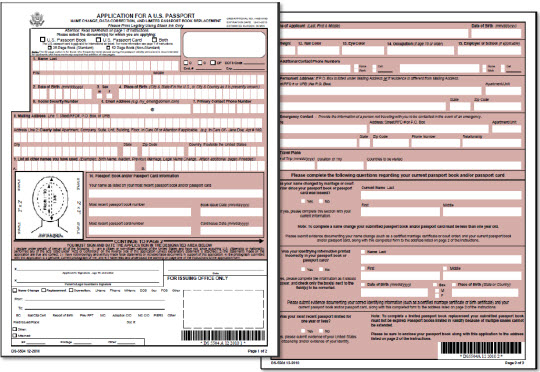 US Passport Applications Information