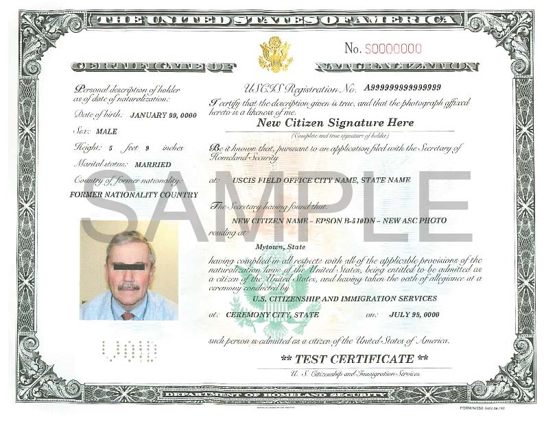 USCIS Revises Naturalization Certificate Capitol 