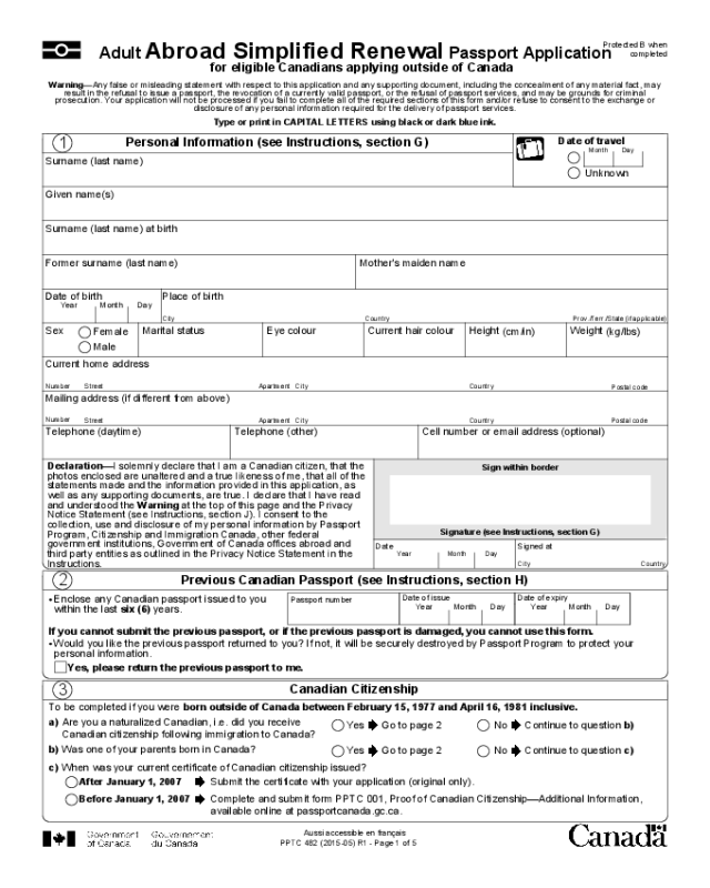 2020 Passport Renewal Form Fillable Printable PDF 2020 Passport Renewal Form Fillable Printable PDF