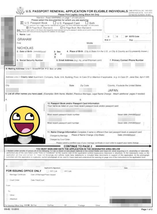 28 Fillable Passport Renewal Form In 2020 Passport 