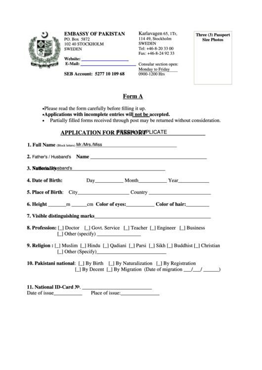 28 Passport Renewal Forms And Templates Free To Download 