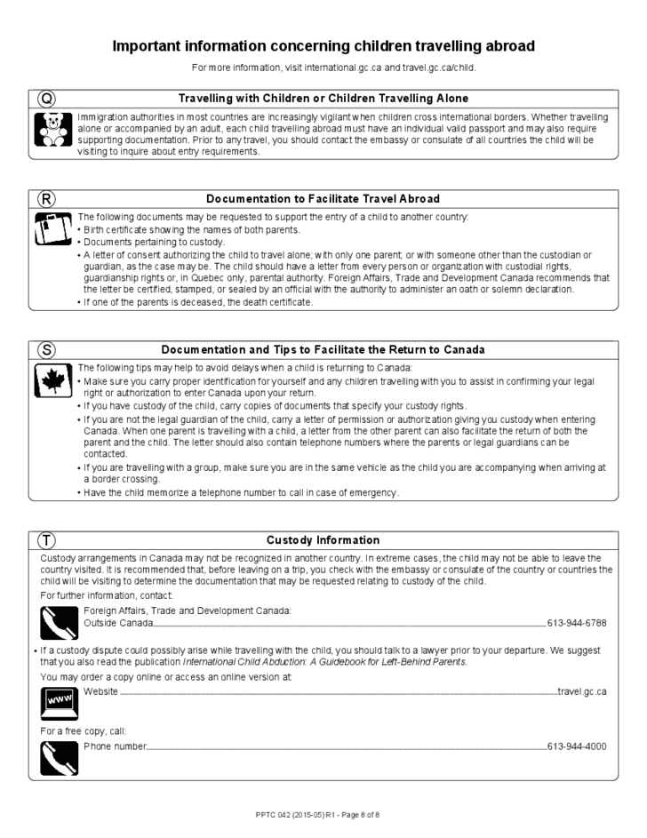 Child Abroad General Passport Application For Canadians Child Abroad General Passport Application For Canadians