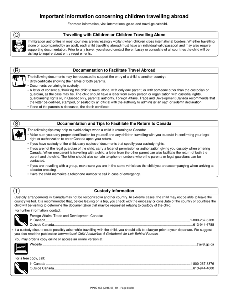 Child Passport Form Canada Free Download Child Passport Form Canada Free Download
