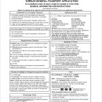 Child Passport Renewal Application Form