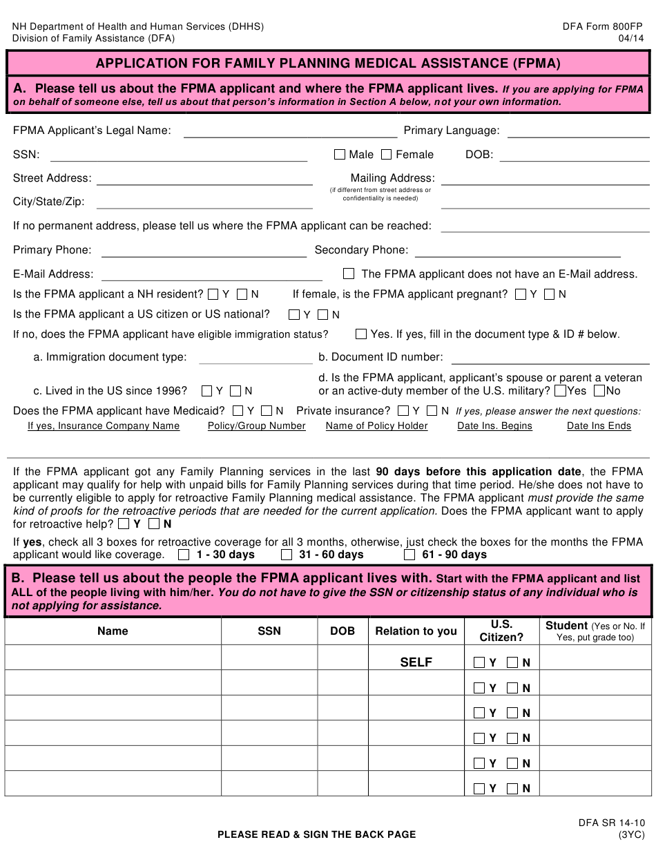 DFA Form 800FP Download Printable PDF Or Fill Online DFA Form 800FP Download Printable PDF Or Fill Online