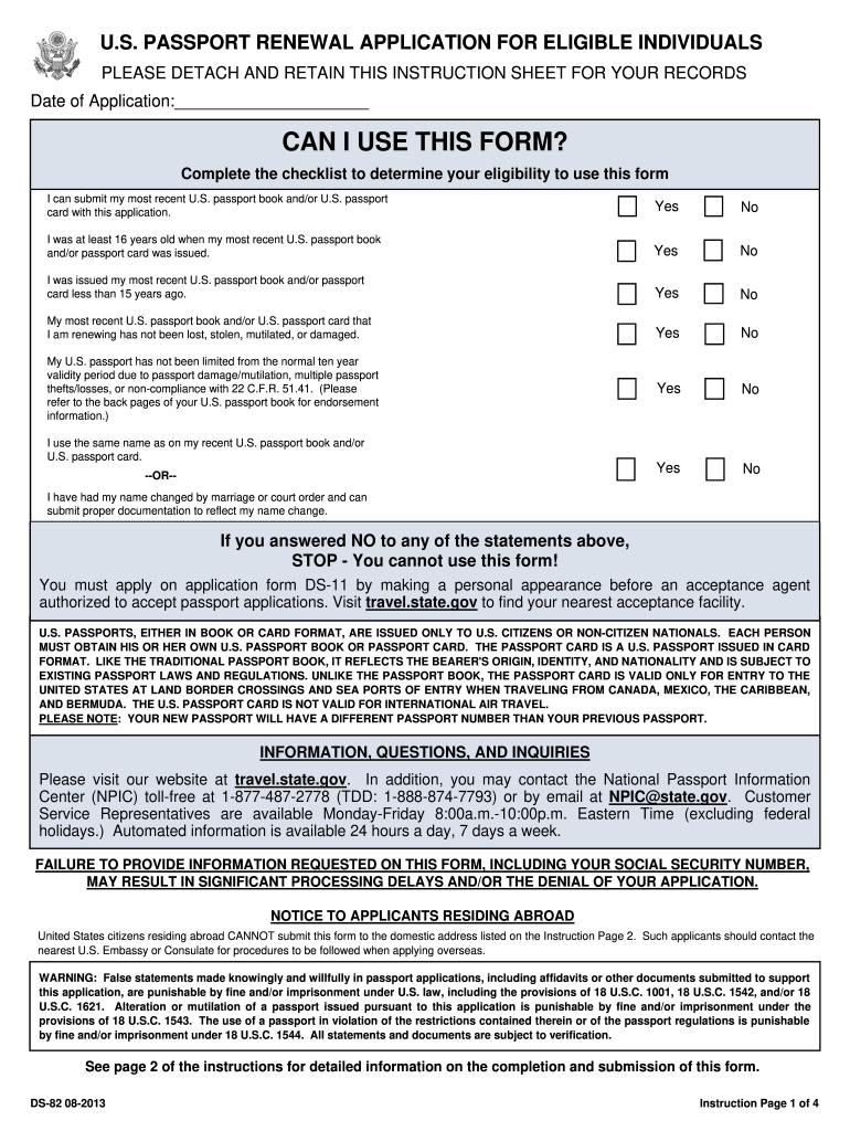 Ds 82 Fillable Form 2019 Fill Out And Sign Printable PDF 