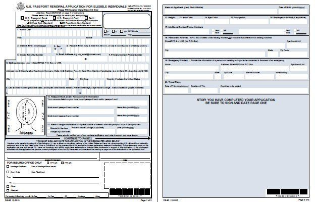 Ds Form 82 Fillable Wireioyd Same Day Passport Renewal 