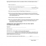 Fillable Affidavit Of Loss Of Indian Passport Printable