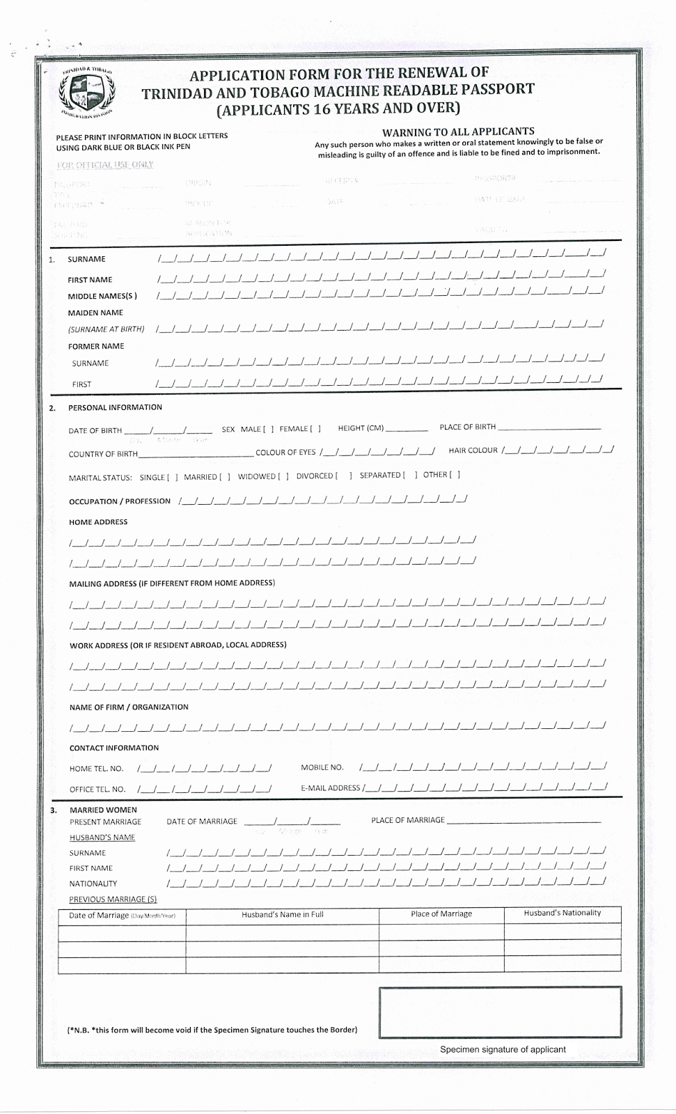 My Trini Life Ryan S Blog How To Renew Trinidad And My Trini Life Ryan s Blog How To Renew Trinidad And