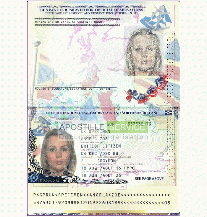 New Design For UK Passports Apostille Service