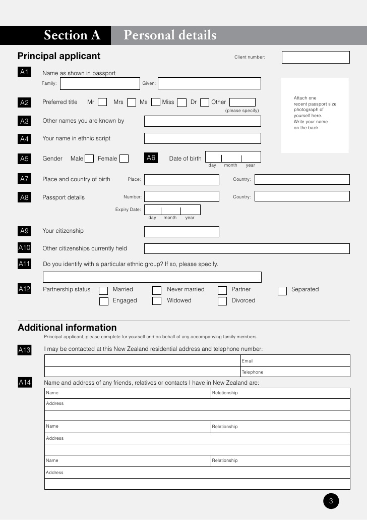 New Passport Application Form Canada