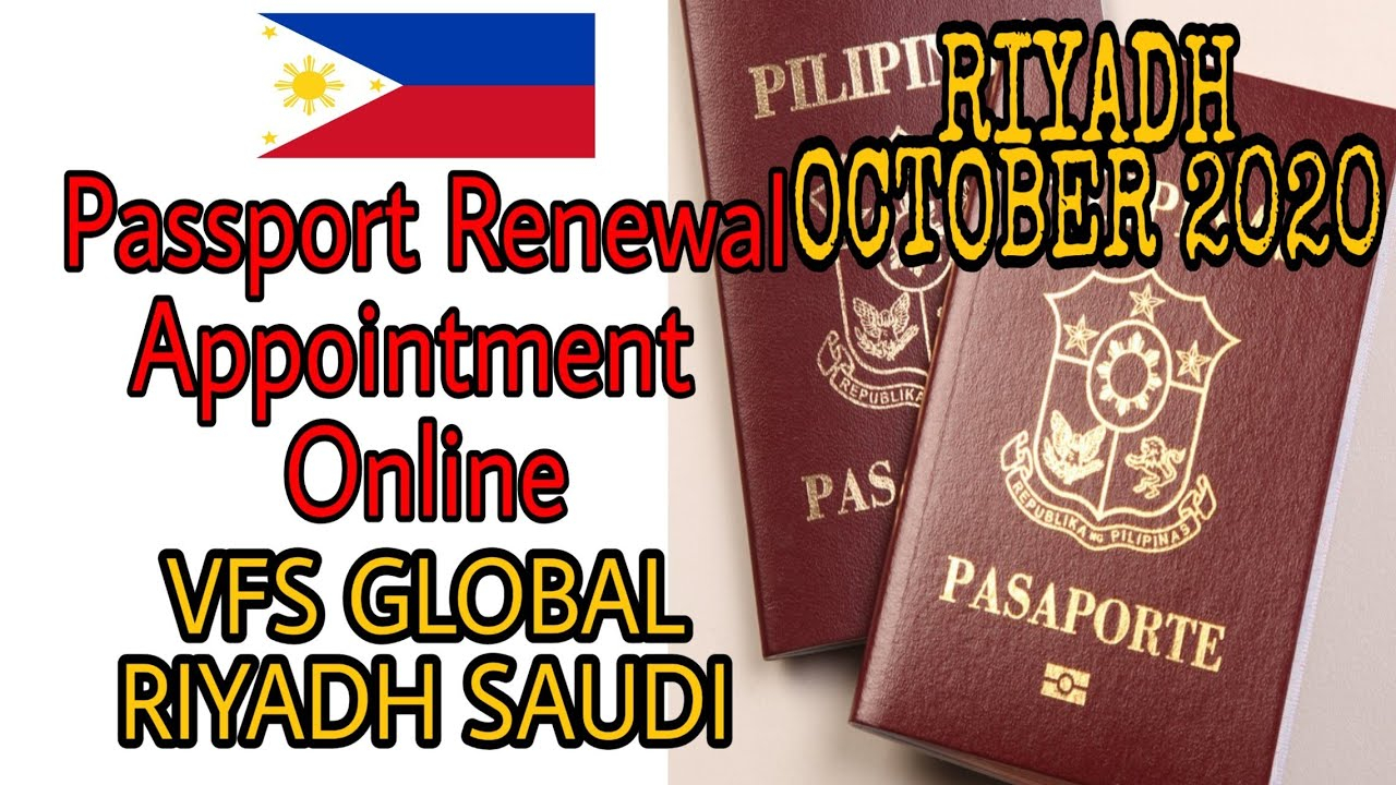  Passport Renewal Appointment Online VFS RIYADH OCTOBER 