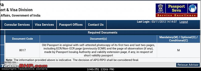 Passport Renewal Procedure Page 61 Team BHP