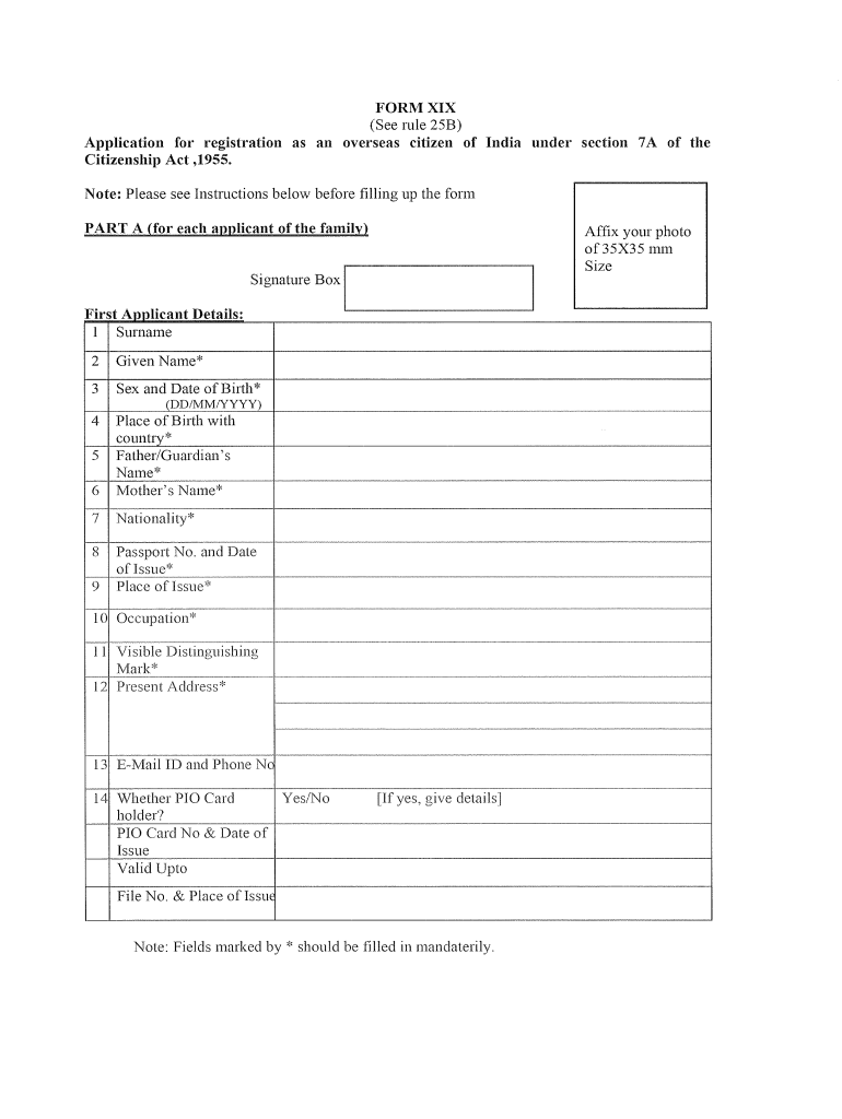 Pdffiller Oci Card Fill Online Printable Fillable 