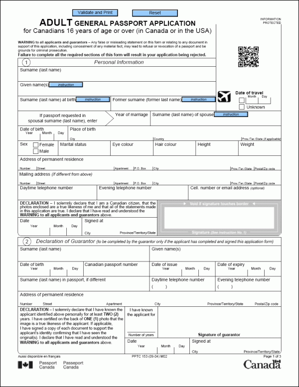 Printable Passport Renewal Application Form Uk Download 