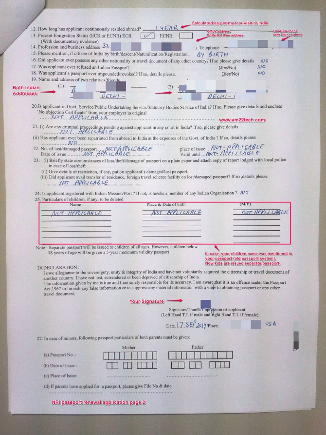 Renew Indian Passport In USA After 10 Years Cox Kings By 