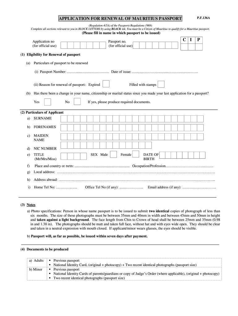 Renew Mauritian Passport In Uk Fill Online Printable Renew Mauritian Passport In Uk Fill Online Printable