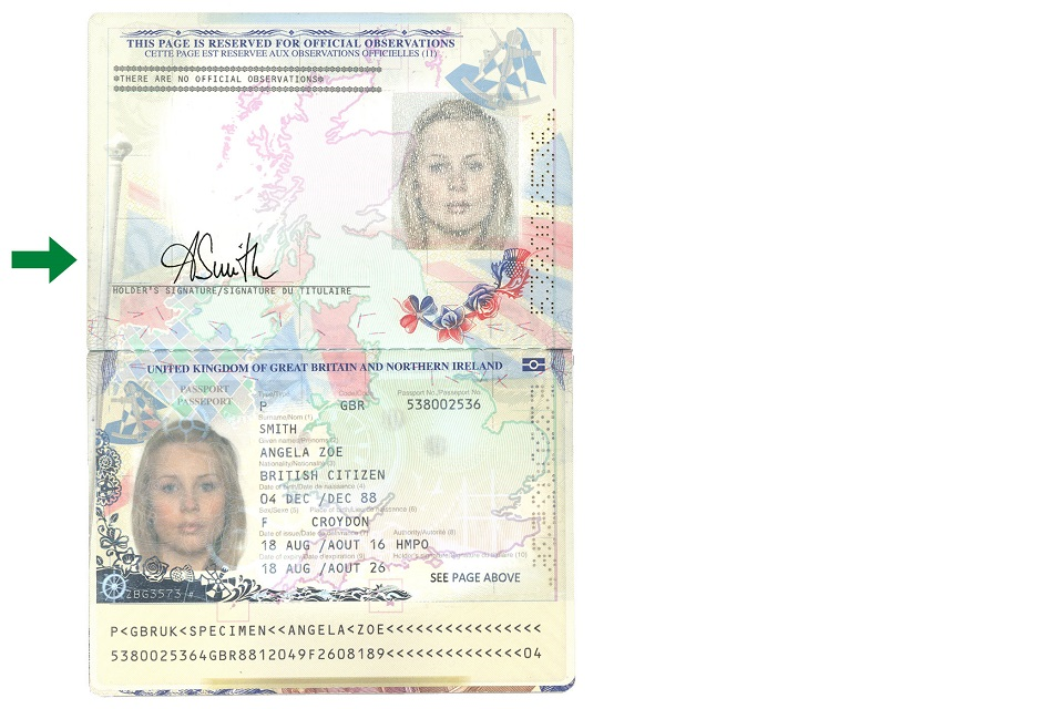 Signing Your New Passport GOV UK Signing Your New Passport GOV UK