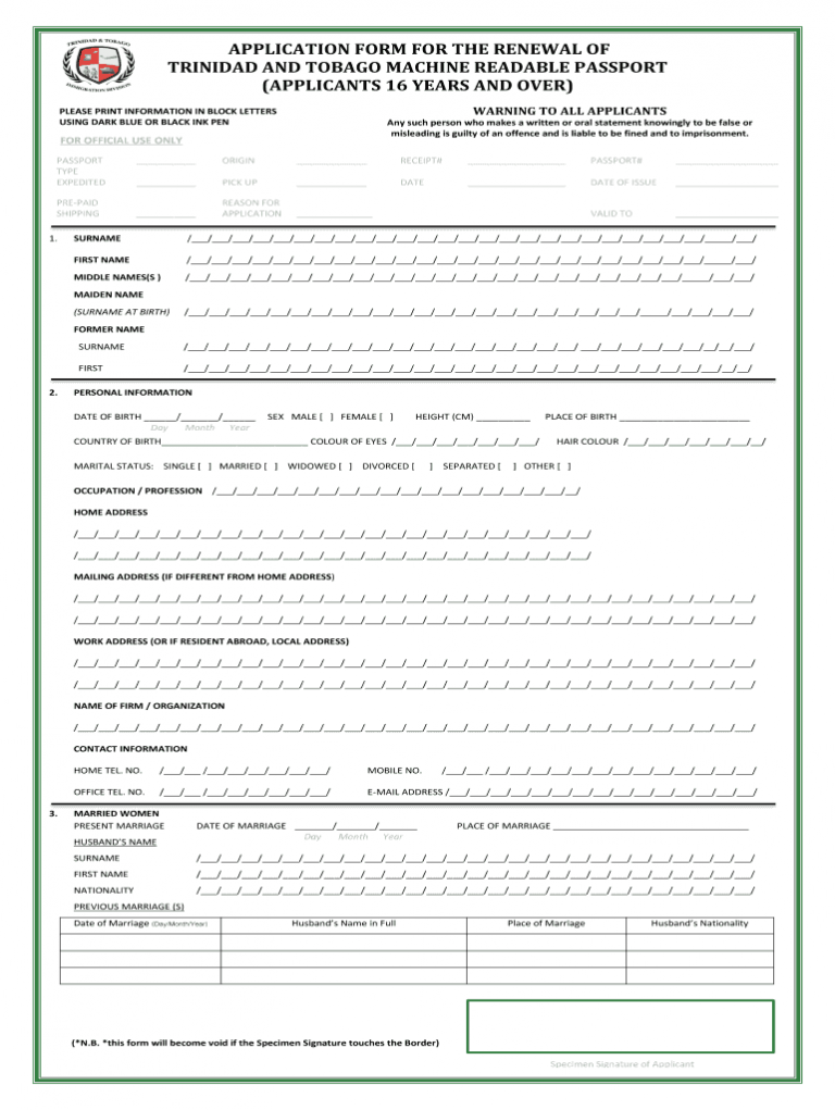 Tt Passport Fill Out And Sign Printable PDF Template