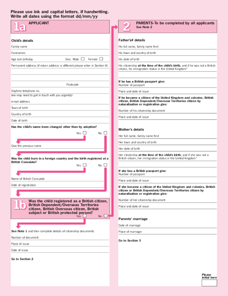 Uk Passport Renewal Form Post Office PrintableForm 