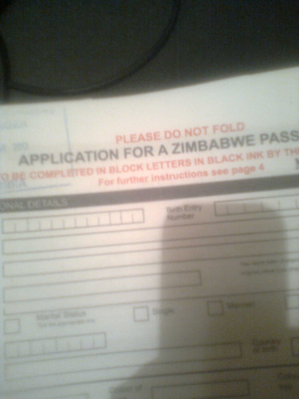 Zimbabwe Names How To Renew A Zimbabwe Passport At The 