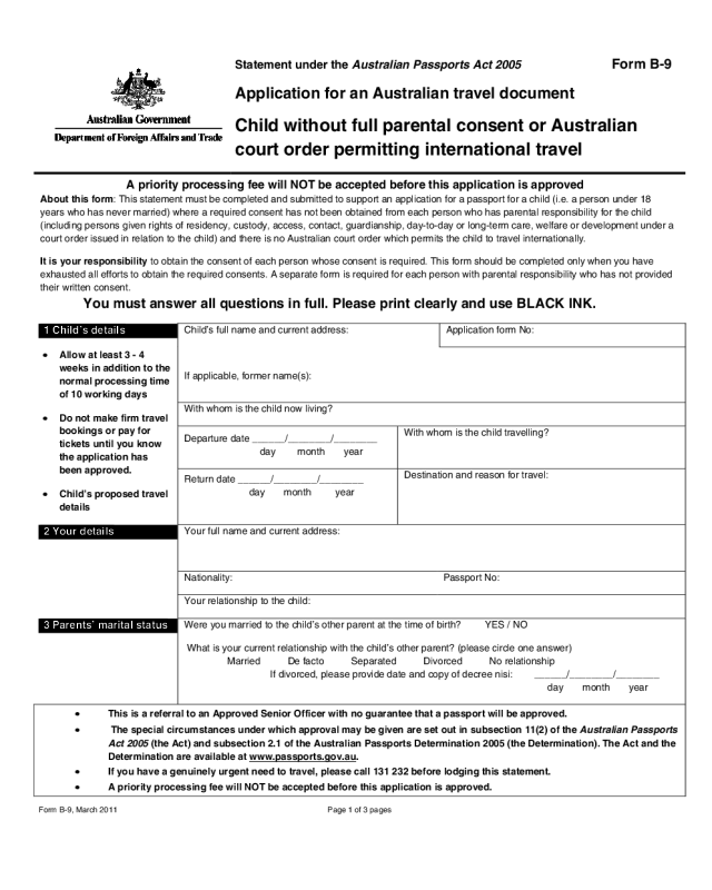 2021 Passport Application Form Fillable Printable PDF