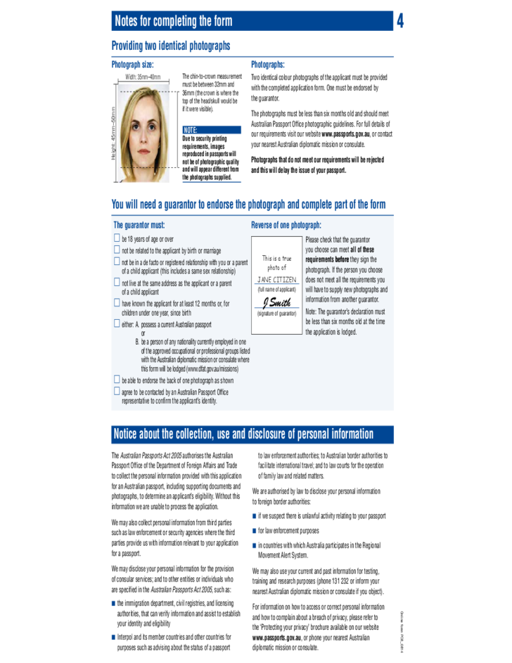 Application For Australian Passport Free Download Application For Australian Passport Free Download