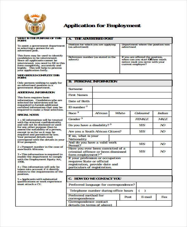 Application Form For Citizenship South Africa