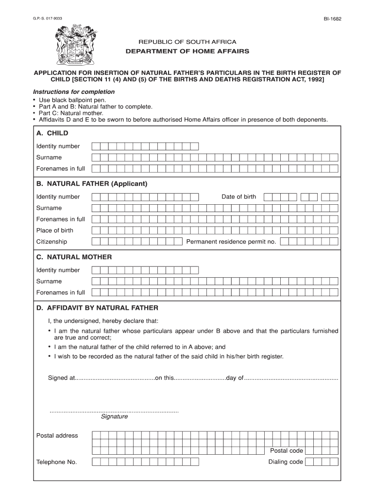 Bi 1682 Form Fill Online Printable Fillable Blank 