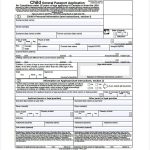 Canada Passport Application Child Form