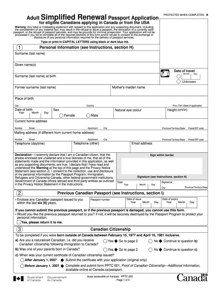 Canadian Passport Application Form Fill Out And Sign Canadian Passport Application Form Fill Out And Sign