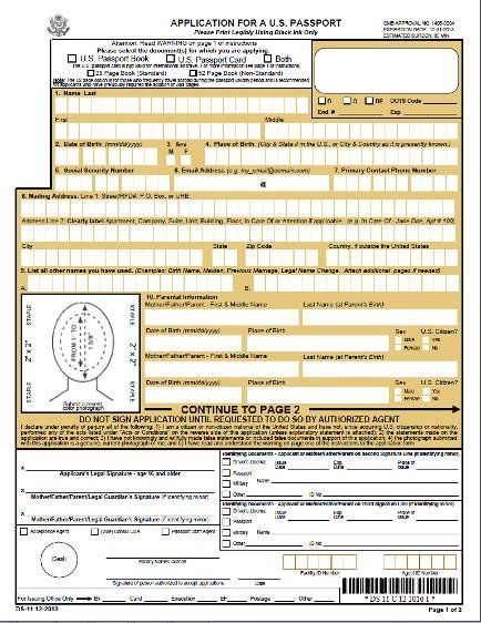 Ds11 Passport Form 2016 Lost Passport Replacement Made 