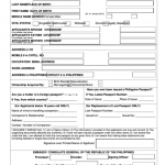 E Passport Application Form Philippine Embassy Printable
