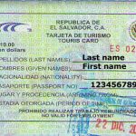 El Salvador Visa Documents Required Embassy N Visa