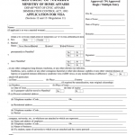 Fillable Form 3 1 0033 Application For Visa Republic