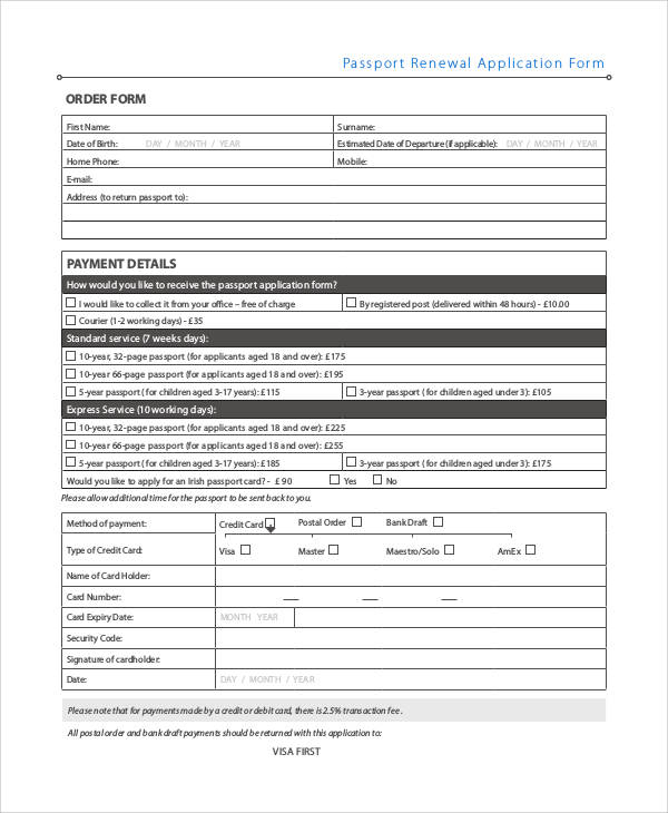 FREE 66 Basic Application Forms In MS Word PDF