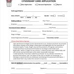 FREE 9 Sample Citizenship Application Forms In PDF Excel