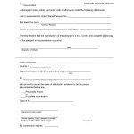 Georgia USA Passport Affidavit With Notary Public Notary