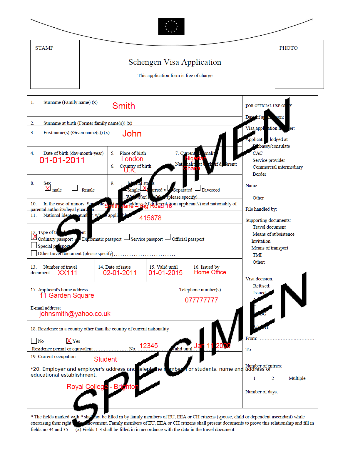 How To Fill German National Visa Application Form