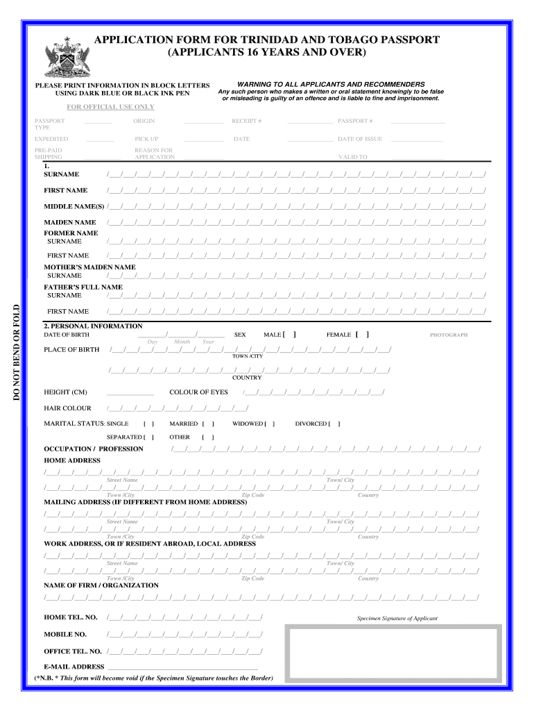 How To Fill Out A Passport Form 2020 2021 Fill And Sign 