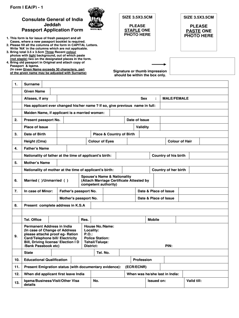 How To Fill Passport Form Online With Example Fill 